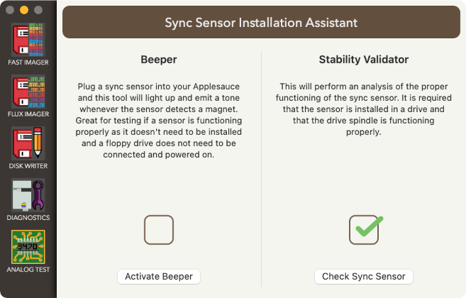 Sync Sensor Installation Assistant